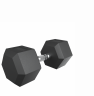 Гантель гексагональная UNIX Fit обрезиненная 30 кг / шт.